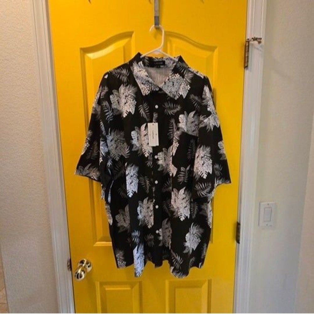 Lakami Short Sleeve Tropical Men's Shirt 3XL NWT